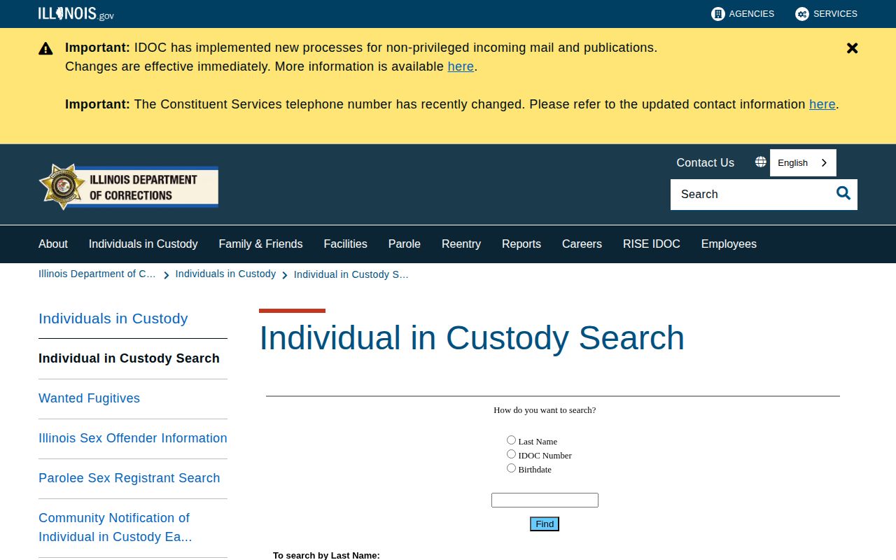 IDOC search for Gallatin County released inmates